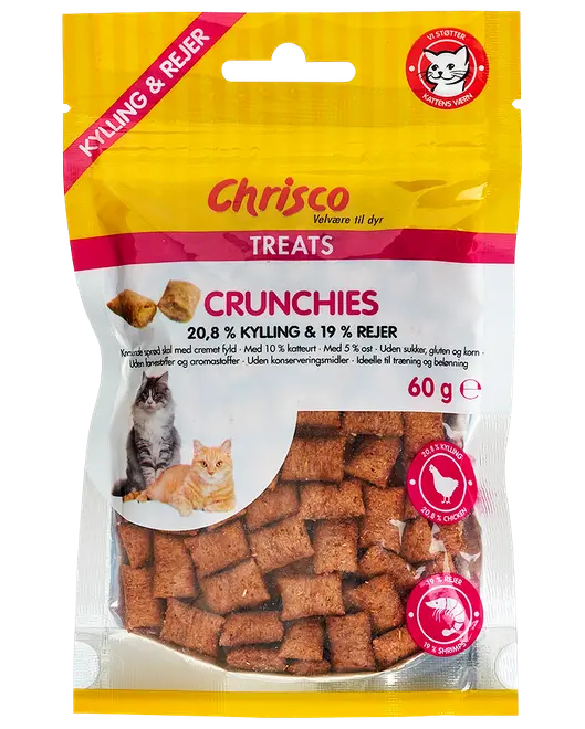 Chrisco Crunchies Kylling & Rejer 60 g