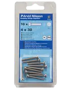 Arvid Nilsson Maskinskrue A4 PH M4 x 30 mm 10-pak