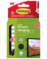 Command™ Strips Tavelupphängning - Svart L