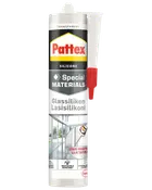 Pattex transparent silikoneforsegling til glas, patron med dyse. Velegnet til specialmaterialer, varme- og kulderesistent, stærk vedhæftning, ideel til vinduer og glasflader.