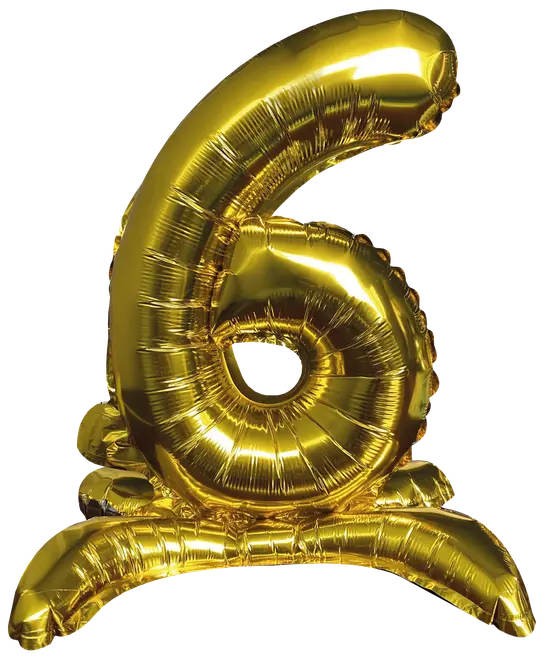 Folieballon Guld 70 cm - Nr 6
