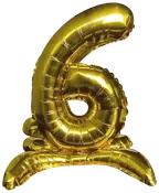 Folieballon Guld 70 cm - Nr 6