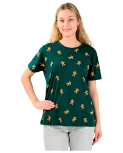 Julig t-shirt pepparkaksgubbar