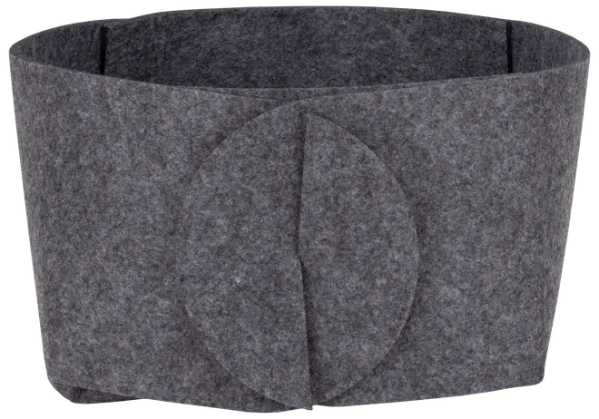 Filtkorg vikbar grå