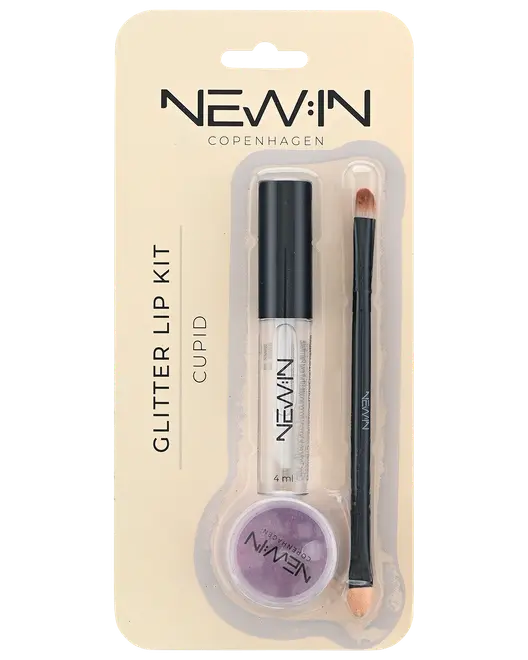 NEW:IN Lip Kit m/glitter assorteret