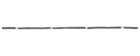 A long, slim black rod with evenly spaced copper-colored connectors along its length. The rod appears to be made of metal and has a smooth finish. The connectors are cylindrical and slightly raised, providing attachment points or electrical contacts.
