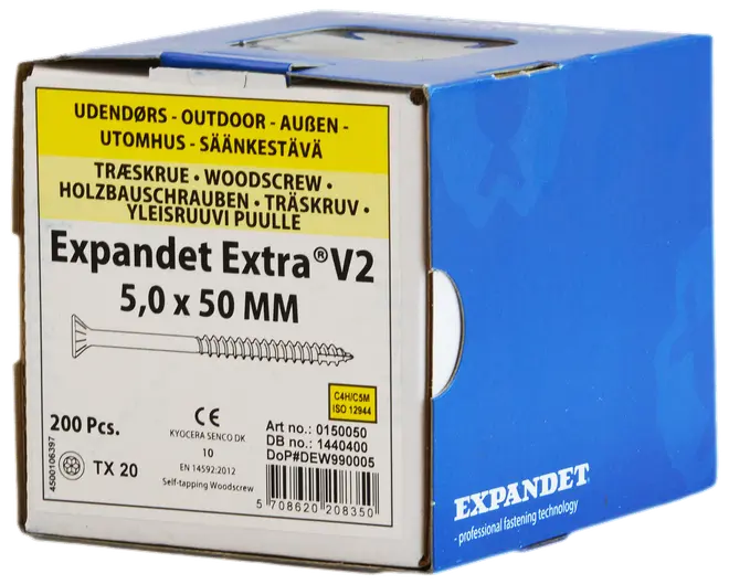 Spånskruv 5X50 mm Tx20 200 st