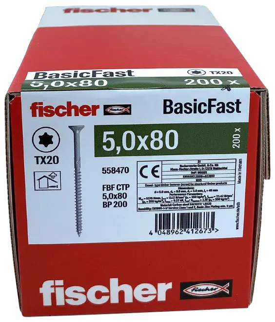 Spånskruv 5X80 mm TX20 200 st