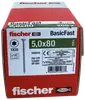 fischer Spånskrue 5 x 80 mm TX20 200 stk.