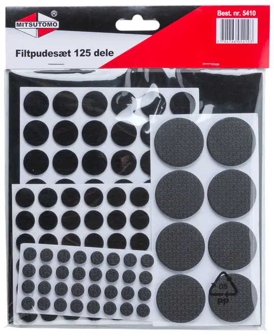 Mitsutomo - Filtpudesæt sort 125 dele