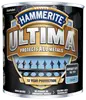 Hammerite Ultima metalmaling, antracitgrå, glat finish. Beskytter alle metaller, 12 års beskyttelse, hurtigtørrende, ingen grunder nødvendig, farvelåseteknologi. Til udendørs metaloverflader.