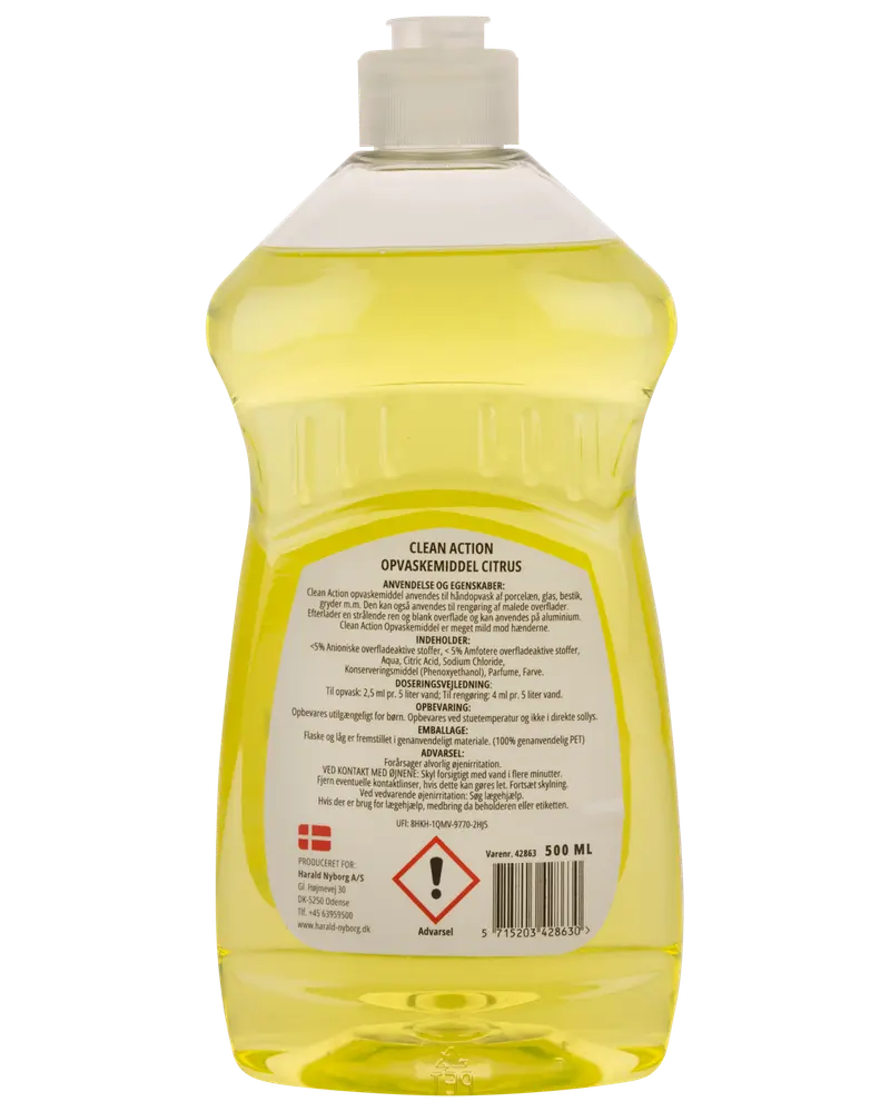 Clean Action Diskmedel 500 ml - Citrus