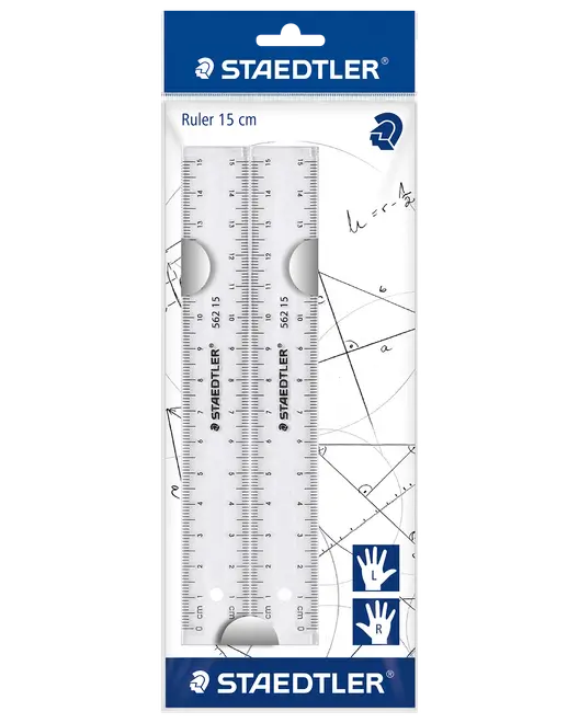 STAEDTLER LINJAL 15 CM 2-PACK