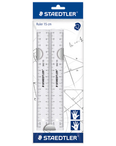 STAEDTLER LINJAL 15 CM 2-PACK