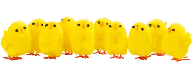 Påskkycklingar H. 3,5 cm 10-pack