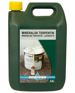 Droppen lacknafta/mineralisk terpentin 2,5 L