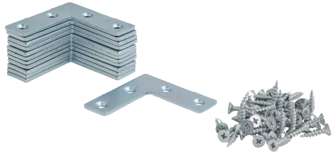 Hörnbeslag 40x40x12mm 12 st