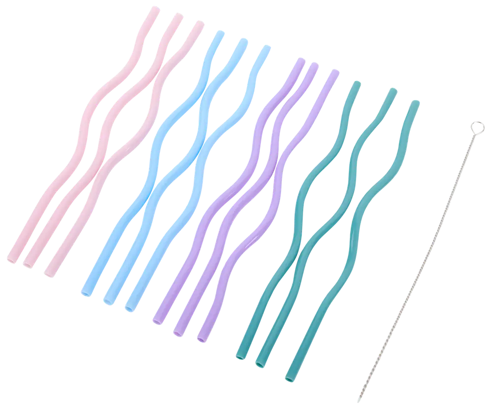 Sugerør snoet 12-pak 