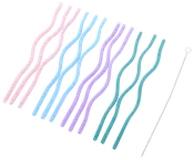 Sugerør snoet 12-pak 