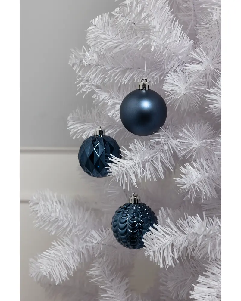 Julkulor blå 4-pack 