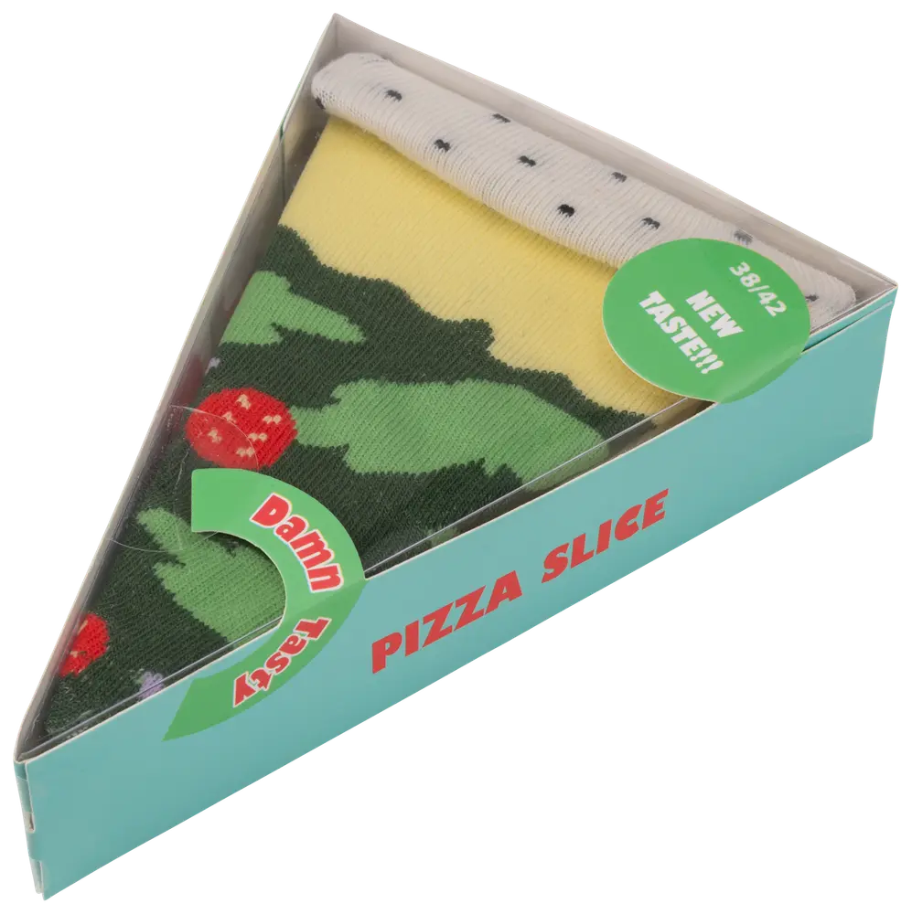 Sokker med madmotiver, Pizza Slice