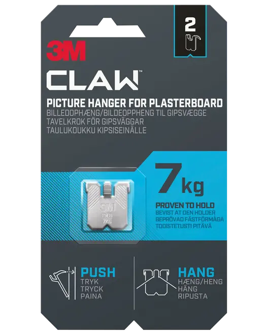 3M™ CLAW™ Ophæng Gipsvæg - 7 kg 2-pak