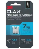 3M™ CLAW™ Tavelkrok för gipsväggar – 7 kg, 2-pack