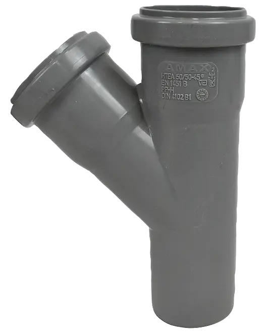 PP grenrør 32/32 mm x 45°