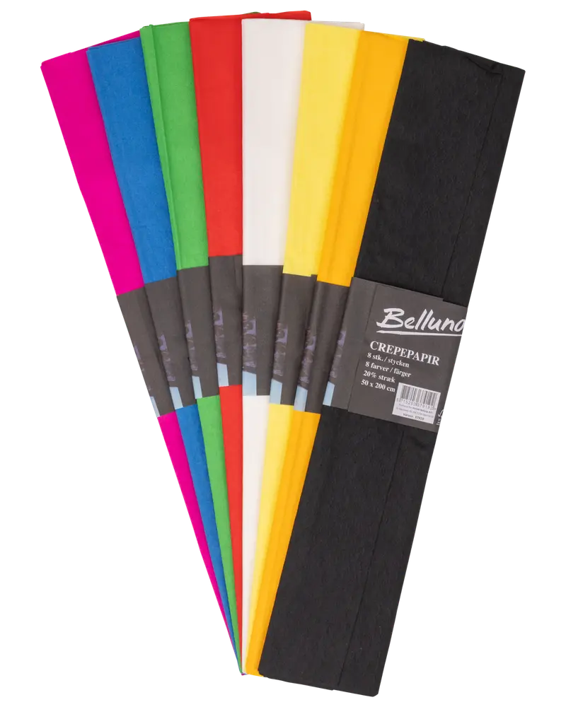 Belluno Crepe-papper 20% 8-pack