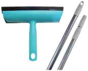 Clean Action Skraber 23,5 cm og skaft 120 cm