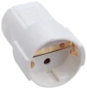 Kontakt schuko jordad vit