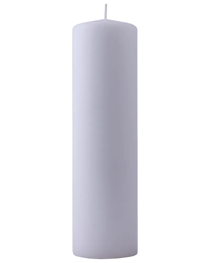 Bloklys Ø6,8 x H25 cm hvid