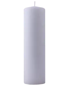 Bloklys Ø6,8 x H25 cm hvid