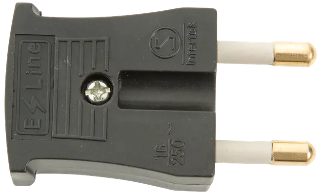 Stikprop flad - sort