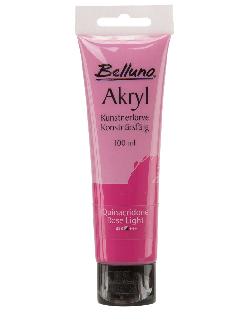 Belluno Akrylfarve 100 ml Quinacridone rose light