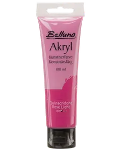 Akrylfärg Quinacridone rose light 100 ml