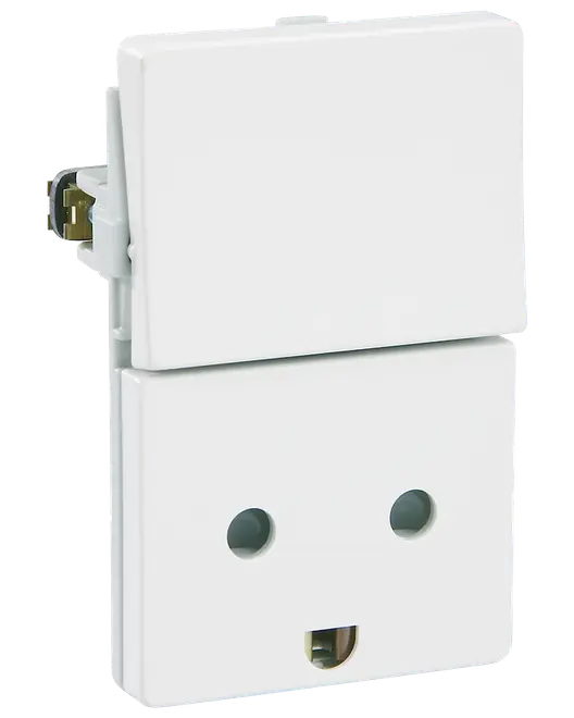 LK FUGA Stikkontakt med jord - hvid