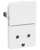 LK FUGA Stikkontakt med jord - hvid