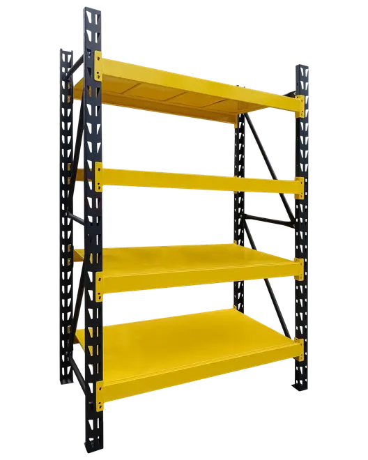 Lagerhylla 180X120X60 cm gul