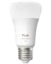 Philips Hue White Ambiance smart LED-pære, E26 fatning, 1100 lumen, justerbart hvidt lys, elegant hvidt design, kompatibel med smart home-systemer, energibesparende.