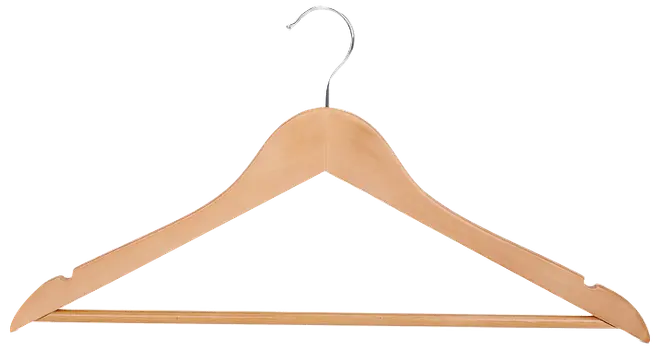 SJÖBO Klädhängare trä natur 5-pack