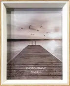 Billedramme hvid/natur - 18 x 24 cm