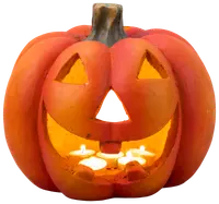 Pumpa ljus 28 cm halloween