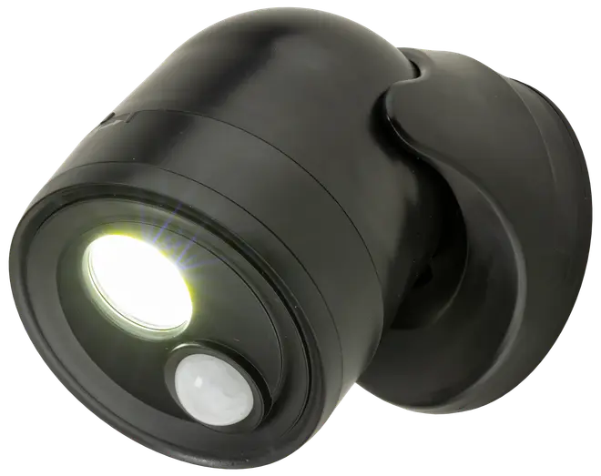 SENSORLAMPA SVART 10 CM