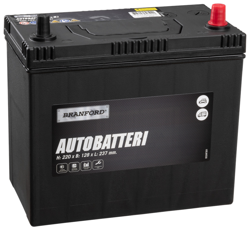 BRANFORD Autobatteri 45Ah +højre