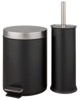 Pedalspand med børste 3L - Sort