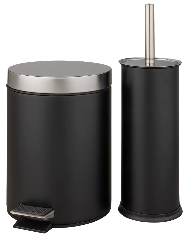 Pedalspand med børste 3L - Sort