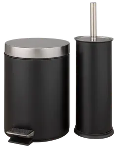 Pedalspand med børste 3L - Sort