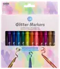 Set med 12 glitterpennor i olika färger, bred spets för intensiv glittereffekt. Förpackade i färgglad ask med fönster som visar pennorna. Passar kreativa projekt.
