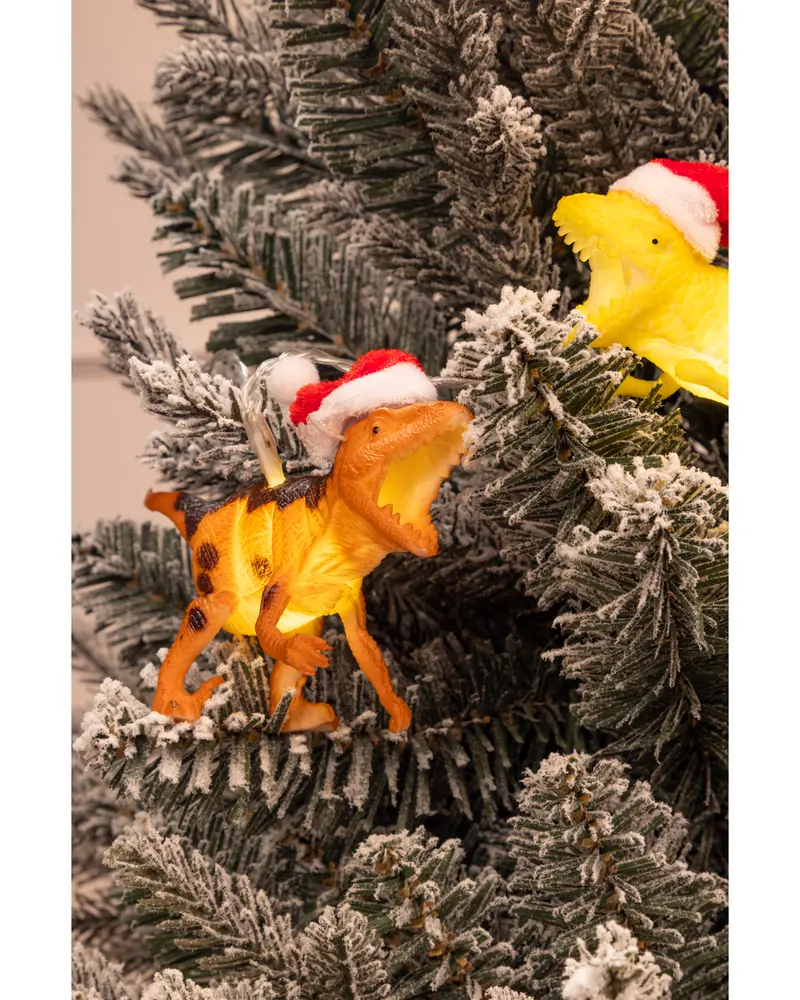 Ljusslinga med 8 dinosaurier